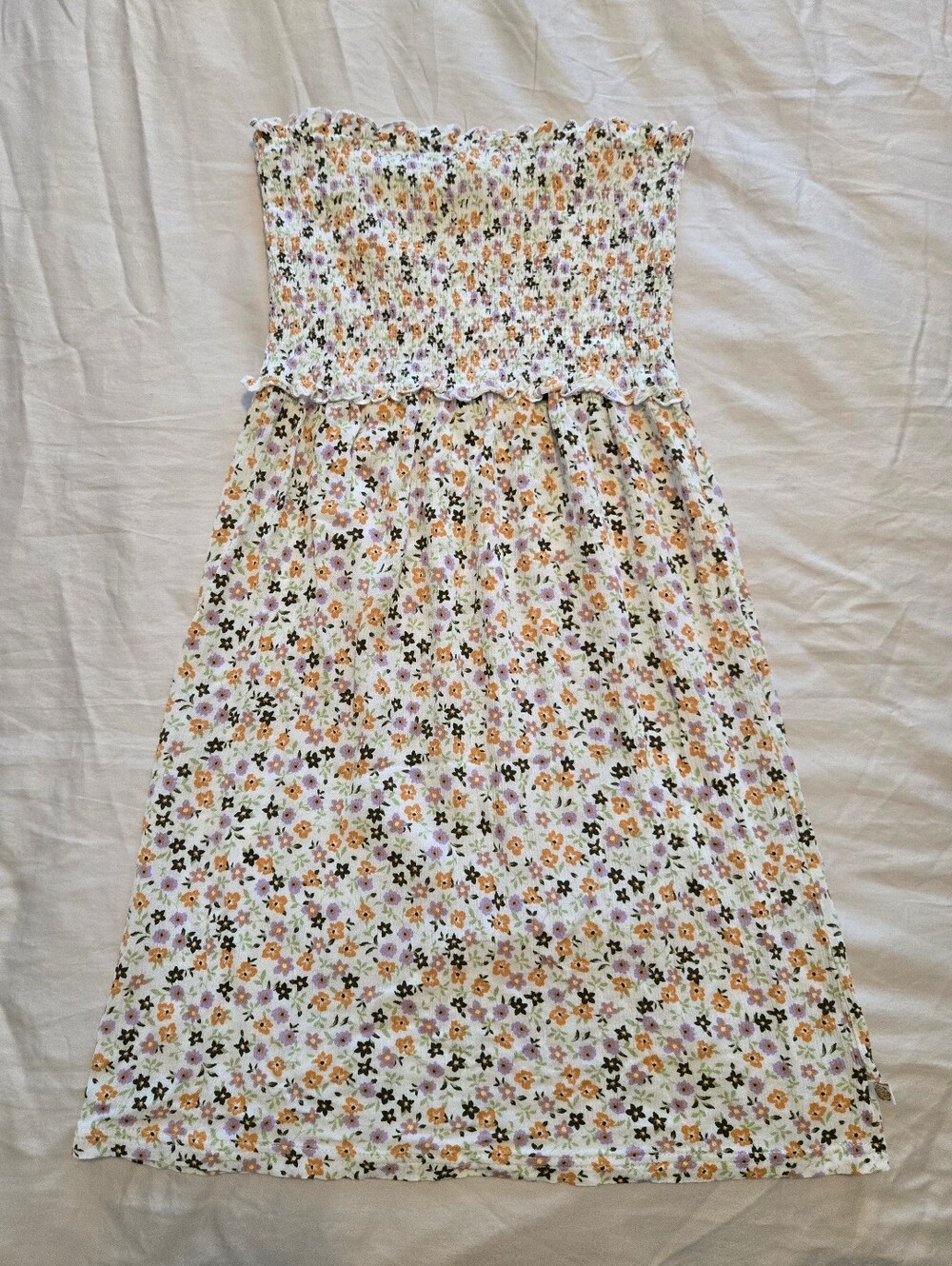 La Vie En Rose Smocked Strapless Floral Dress - Picture 6 of 12